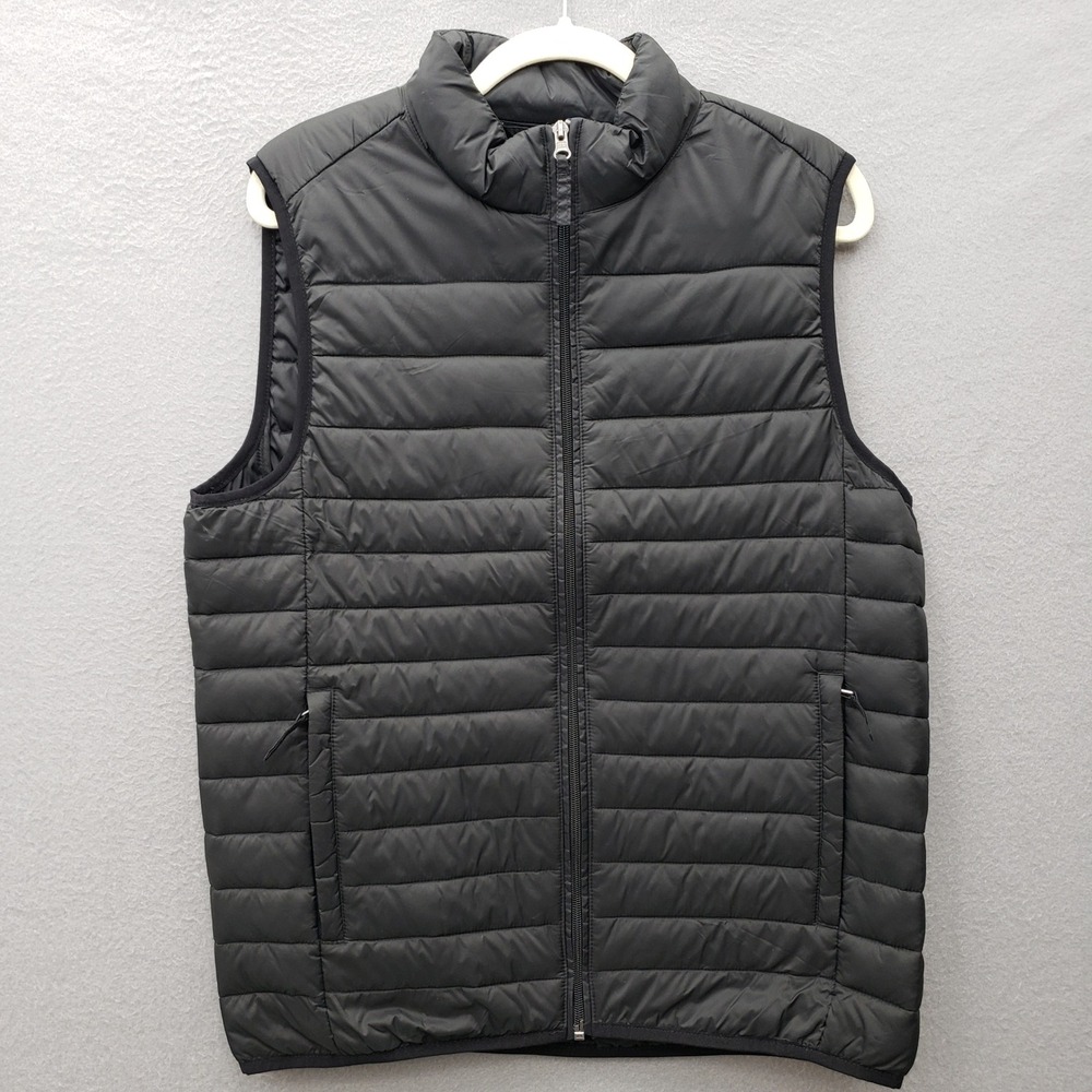 Amazon Essentials Puffer Vest Black Minimalist Casual Basic Layer Men's Size S